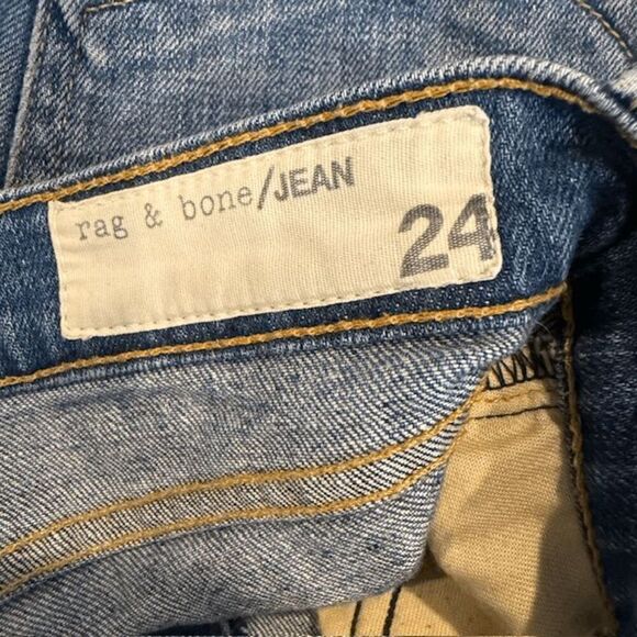 Rag & Bone Dre Jeans Lowrise Boyfriend Bradford Wash Stretch Denim Size 24 - Picture 6 of 13
